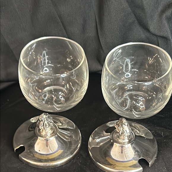 Vintage Sheridan FPS Silver & Glass Jelly & Condiment Set (w spoons) - Picture 8 of 12